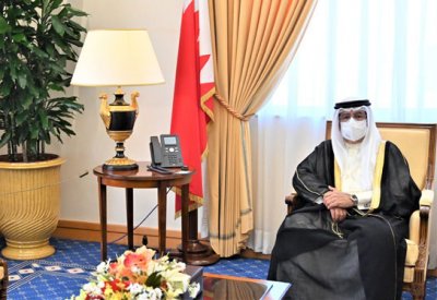 سمو الشيخ علي بن خليفة يستقبل سفيرة الجمهورية التركية