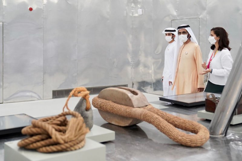 بالصور: الشيخ محمد بن راشد يزور جناح البحرين في إكسبو 2020 دبي