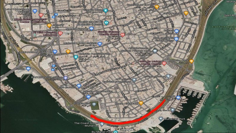 غلق مسار ومسارين على شارع خليفة الكبير على مراحل