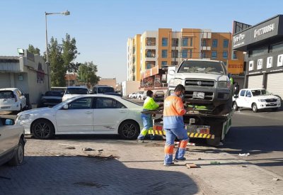 "بلدية الجنوبية": إزالة 15 سيارة "سكراب" بحدود منطقة كراجات مدينة عيسى