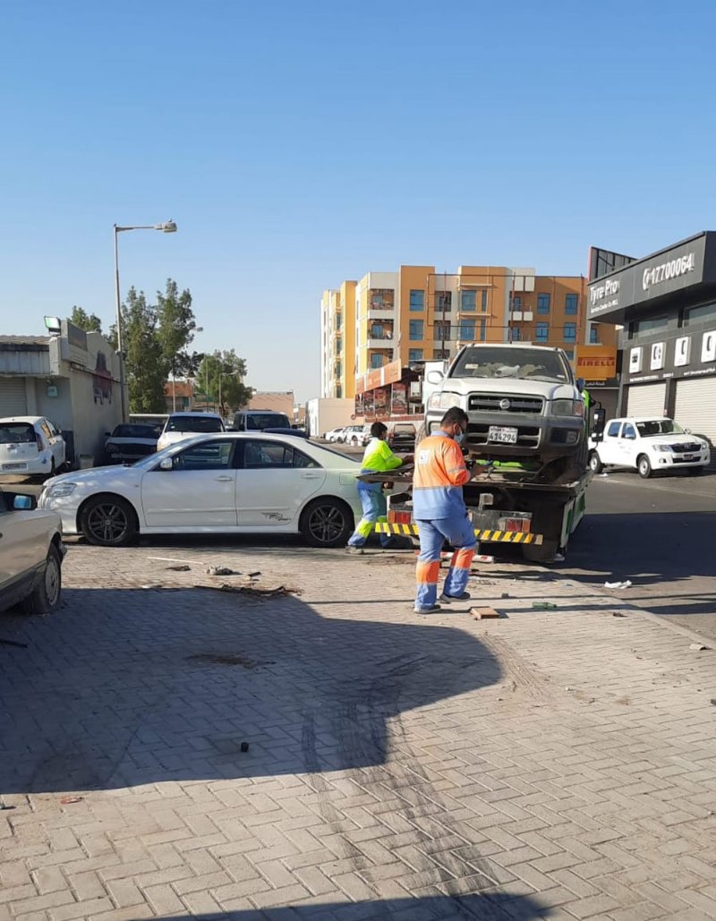 "بلدية الجنوبية": إزالة 15 سيارة "سكراب" بحدود منطقة كراجات مدينة عيسى
