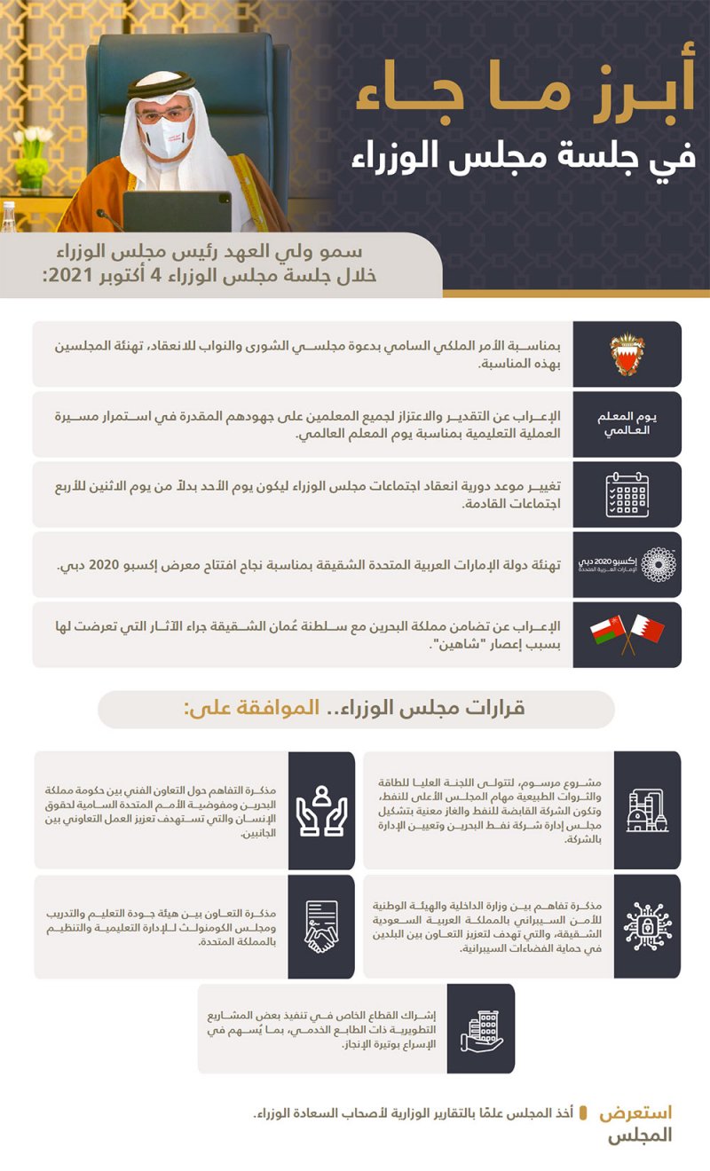 مجلس الوزراء: تعزيز التعاون والتنسيق بين السلطتين بما يعود بالخير على المواطنين