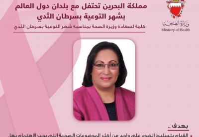 وزيرة الصحة: التوعية بسرطان الثدي يأتي بهدف الكشف المبكر والسيطرة على المرض