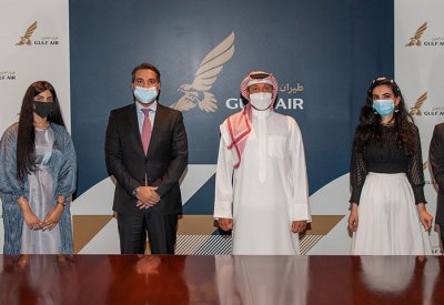 طيران الخليج تنظم برنامجاً تمهيديًا لعدد من طلبة الجامعات
