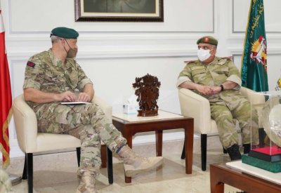 مدير أركان الحرس الوطني يستقبل الملحق العسكري البريطاني