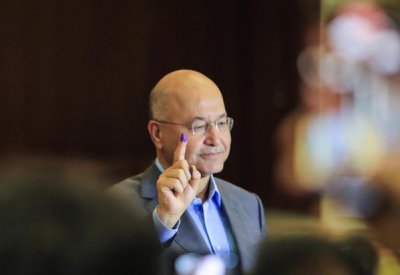 بالصور: الرئيس العراقي يصوت بالانتخابات بعدسة مصور صحيفة البلاد أيمن يعقوب