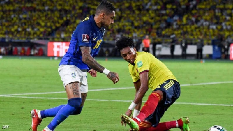 كولومبيا تنهي السجل المثالي للبرازيل في تصفيات كأس العالم