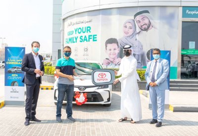 بنجامين يفوز بتويوتا “Corolla 2021” في سحب إطارات ميشلان