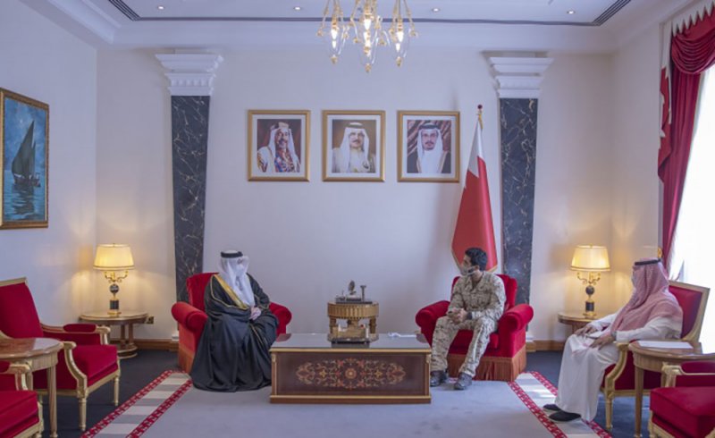 ناصر بن حمد يستقبل سفير البحرين في السودان