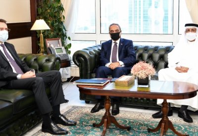 وزير الأشغال يتلقى دعوة لحضور المنتدى العالمي الرابع عشر للأغذية والزراعة من السفير الألماني