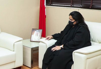 الأمين العام لمجلس التعليم العالي تستقبل النائب محمد خليفة بوحمود