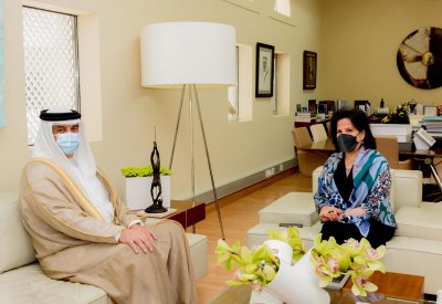 معالي الشيخة مي تستقبل سفير البحرين لدى بلجيكيا