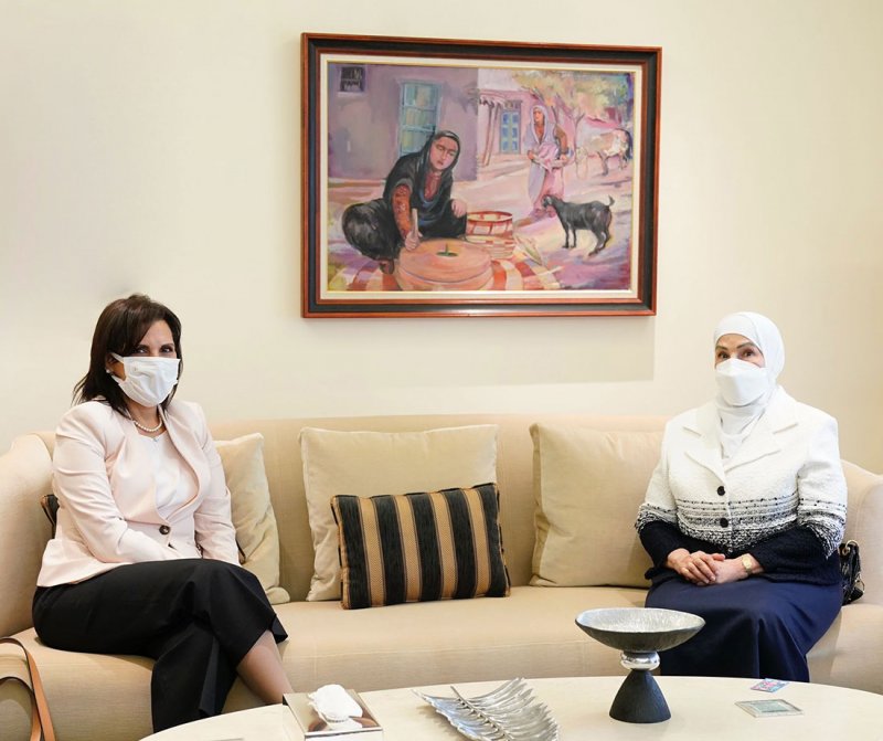 نائبة رئيسة "الأعلى للمرأة" تستقبل المديرة الإقليمية بمكتب التنسيق الإنمائي لدى الأمم المتحدة
