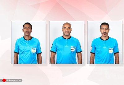 طاقم تحكيم بحريني لمباراة العراق وسوريا