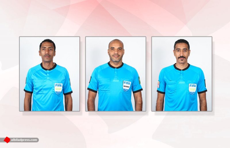طاقم تحكيم بحريني لمباراة العراق وسوريا