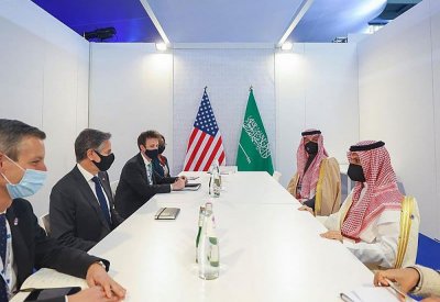 وزيرا خارجية السعودية وأميركا ناقشا الجهود الدولية تجاه برنامج إيران النووي