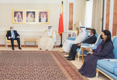 سعادة وزير الخارجية يستقبل سفير المملكة الأردنية الهاشمية لدى مملكة البحرين