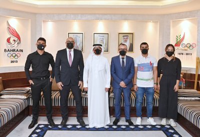 النصف يستقبل رئيس وأعضاء لجنة اللاعبين