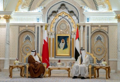 سمو ولي العهد رئيس مجلس الوزراء: المستويات المتقدمة للعلاقات المتميزة التي تجمع مملكة البحرين ودولة الإمارات العربية المتحدة الشقيقة تشهد نموًا مستمرًا