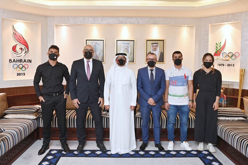 النصف يستقبل رئيس وأعضاء لجنة اللاعبين