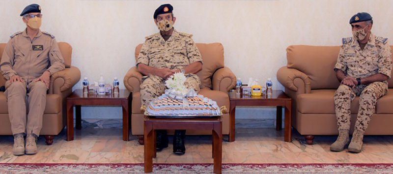 القائد العام يتفقد إحدى وحدات قوة دفاع البحرين‎‎