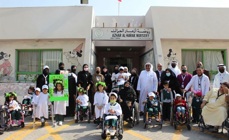 مشتل غصن البحرين يدعم تشجير مقار جمعية "رعاية الطفل والأمومة" و"الحراك الدولي" ضمن حملة "دمت خضراء"
