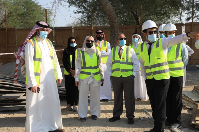 خلف يتفقد مشروع حديقة عين الحنينية وتطوير حديقة محمد بن فارس