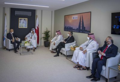 ناصر بن حمد: حريصون على تطوير العلاقات المميزة مع شركة "إيني"