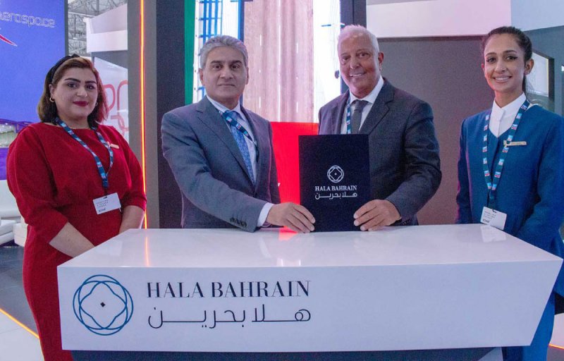 “هلا بحرين” تبرم شراكة استراتيجية مع “دراجون باس” بـ “دبي للطيران 2021”