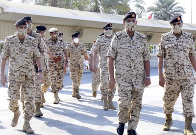 القائد العام يتفقد إحدى وحدات قوة دفاع البحرين‎‎