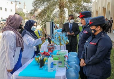 الشؤون الصحية بوزارة الداخلية تقيم معرض تثقيفي وانشطه رياضية بمناسبه يوم السكر العالمي