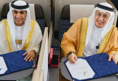 طيران الخليج تتوج مشاركتها في معرض دبي للطيران بعدد من الإنجازات الهامة