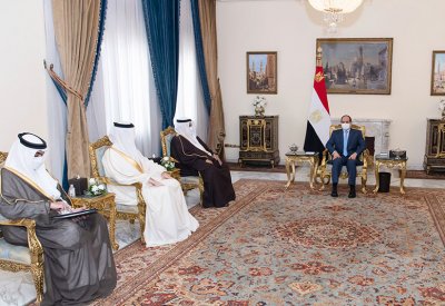 جلالة الملك المفدى يبعث برسالة للرئيس المصري