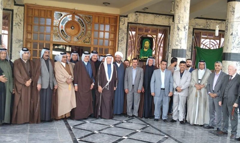 شيخ مشايخ عشيرة الجبور بمحافظة بابل يقيم حفل استقبال لسعادة السفير عبداللطيف السكران
