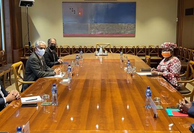 وزير التجارة يلتقي المدير العام لمنظمة التجارة العالمية 