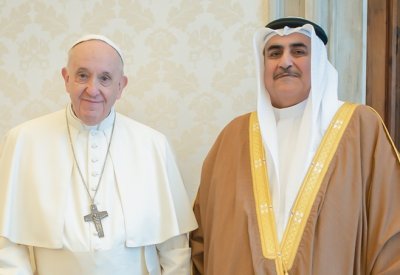 جلالة الملك يبعث برسالة إلى البابا فرانسيس بابا الفاتيكان في روما