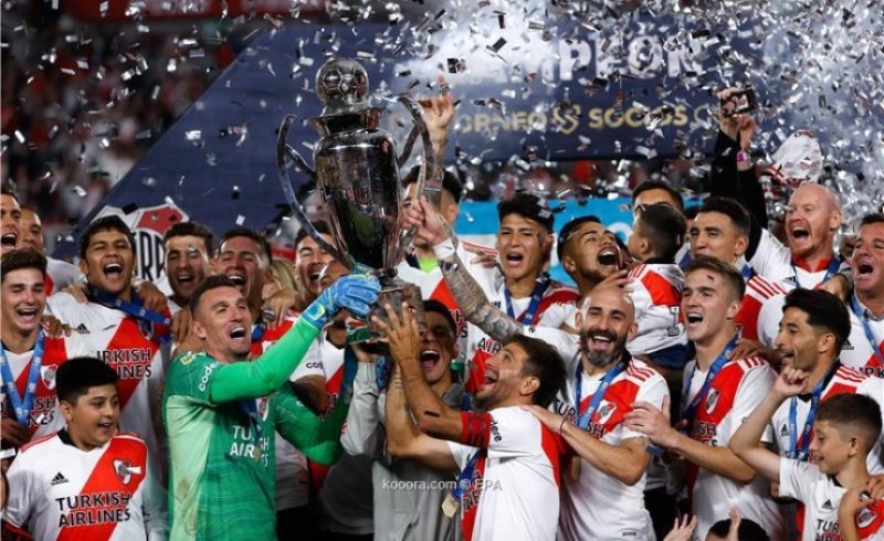 ريفر بليت يتوج بلقب الدوري الأرجنتيني الممتاز قبل ثلاث مراحل من نهايته