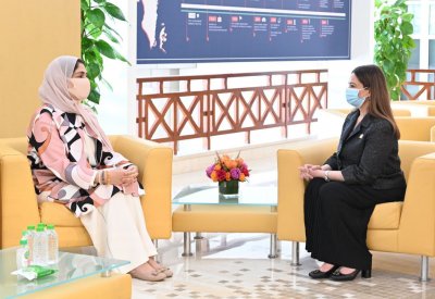 الأنصاري تستقبل جناحي بمناسبة عضويتها في منظمتي العمل العربية والدولية