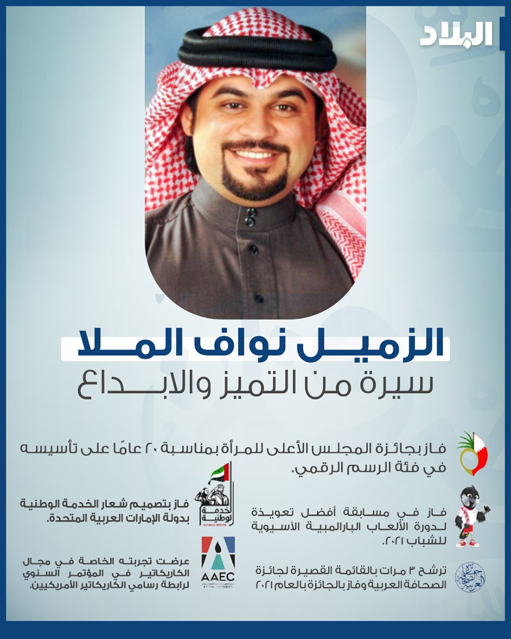 شاهد كاريكاتير الملا الفائز بجائزة الصحافة العربية