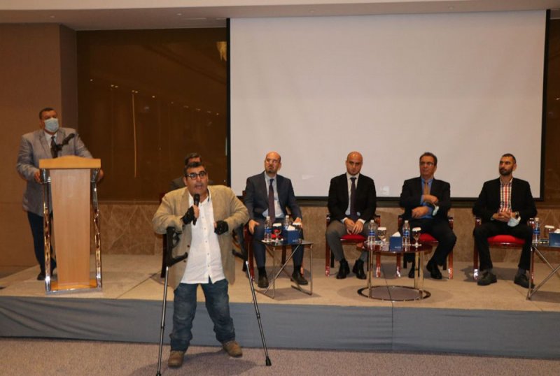 السفير الإقليمي للنوايا الحسنة مايكل حداد ينجز مئة متر عدواً 