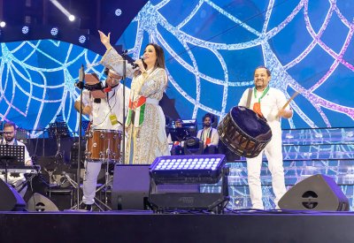 ديانا حداد تحتفل باليوم الوطني الإماراتي