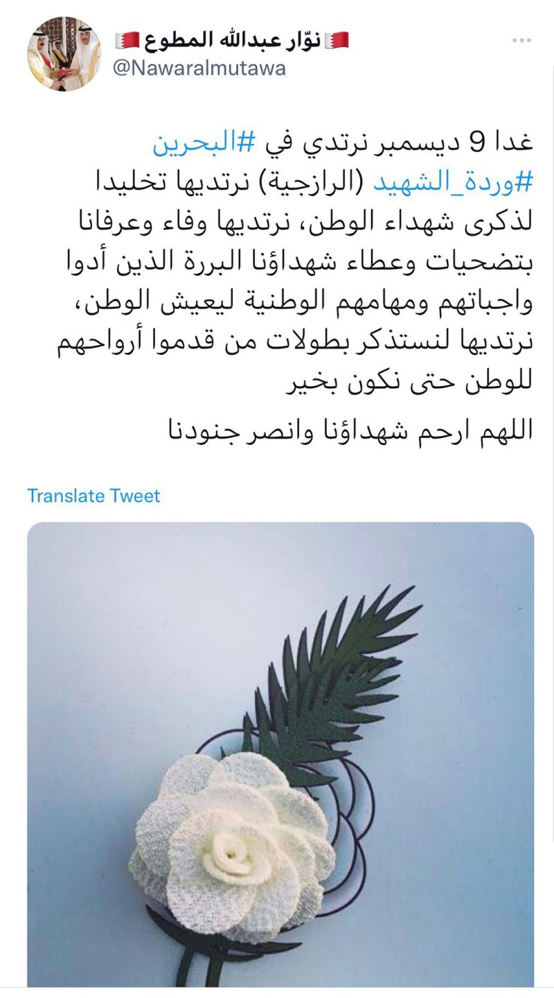 بدءًا من الغد "وردة الشهيد "تزين صدور حماة الوطن