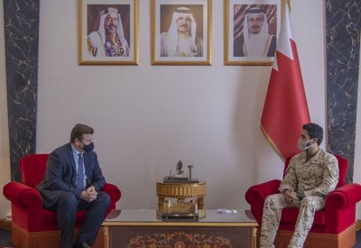 سمو مستشار الأمن الوطني قائد الحرس الملكي يستقبل وزير القوات المسلحة بالمملكة المتحدة
