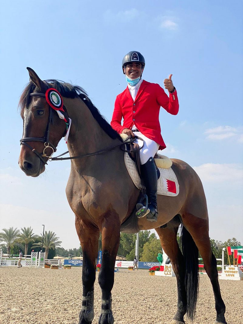 أحمد الجهرمي يحقق المركز الرابع في دوري لونجين لقفز الحواجز بدبي