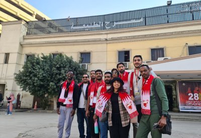 فرقة مسرح جلجامش تحتفل بالعيد الوطني من القاهرة