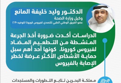 المانع: ضرورة أخذ الجرعة المنشطة تعزيزًا للمناعة المجتمعية