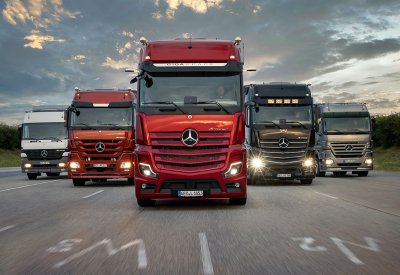 MERCEDES-BENZ TRUCKS تحتفل بمرور 125 عامًا من الريادة