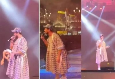 سعد المجرد يثير الجدل جراء إطلالته الغريبة في حفل بدبي