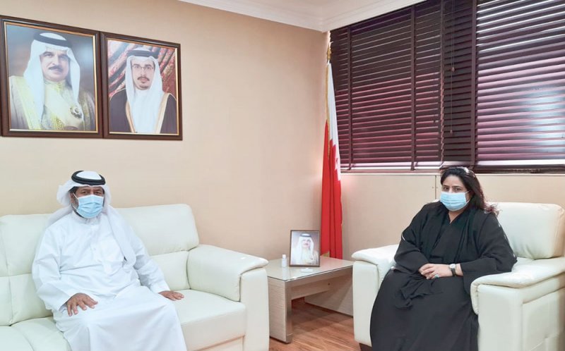 الأمين العام لمجلس التعليم العالي تستقبل النائب محمد بوحمود