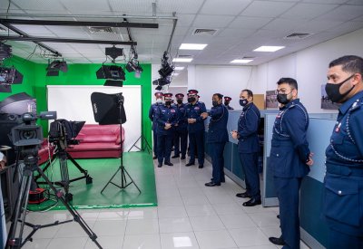 المفتش العام يقوم بزيارة تفقدية إلى الإدارة العامة للإعلام والثقافة الأمنية